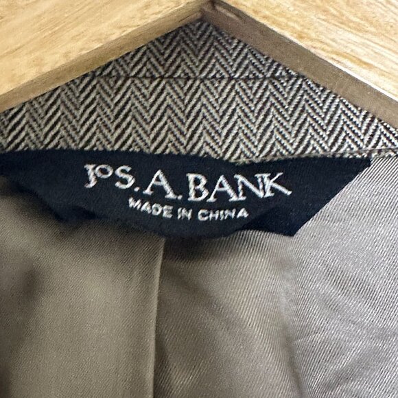 Jos A Bank Silk Camel Hair Blend Blazer Sport Coat Jacket Men 42R Beige Office - Picture 6 of 16